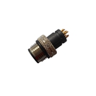 ACEWXXX00005 waterproof connector with M12 8pin male A-code to cable end