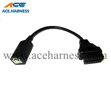 ACE0801-6 Honda 3Pin to OBD 16pin male OBD extension cable