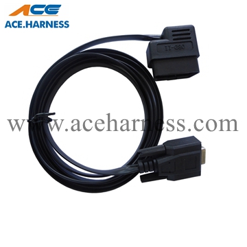 ACE0801-4 16pin OBD male to DB-9pin Flat Auto Diagnostic Cable 