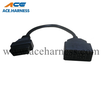 ACE0801-5 Toyota 17pin to OBD 16pin male OBDⅡ cable assembly
